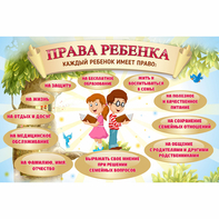 Стенд "Права ребенка" 1,5х1,0 - fgospostavki.ru - Томск