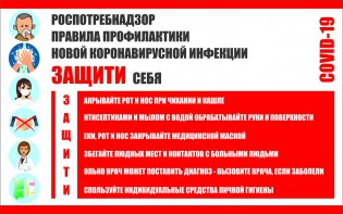 Плакат "Правила профилактики коронавируса" - fgospostavki.ru - Томск
