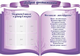 Стенд "Азбука достижений" (резной стенд из 3-х частей) - fgospostavki.ru - Томск