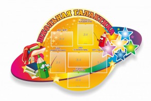 Стенд "Школьная галактика" резной стенд - fgospostavki.ru - Томск