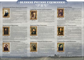 Стенд "Великие русские художники" - fgospostavki.ru - Томск