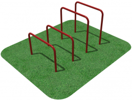 Упоры для отжимания цельносварные, разноуровневые  - fgospostavki.ru - Томск