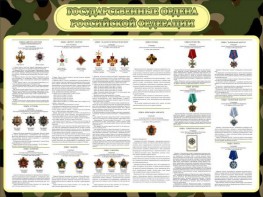 Стенд "Государственные ордена РФ" - fgospostavki.ru - Томск