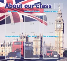 Стенд "About our class" - fgospostavki.ru - Томск
