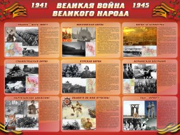 Стенд "Великая война Великого народа" Вариант 1 (9 блоков) - fgospostavki.ru - Томск