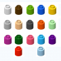  Элемент конструктора одиночный одноцветный Color Blocks 100 штук - fgospostavki.ru - Томск